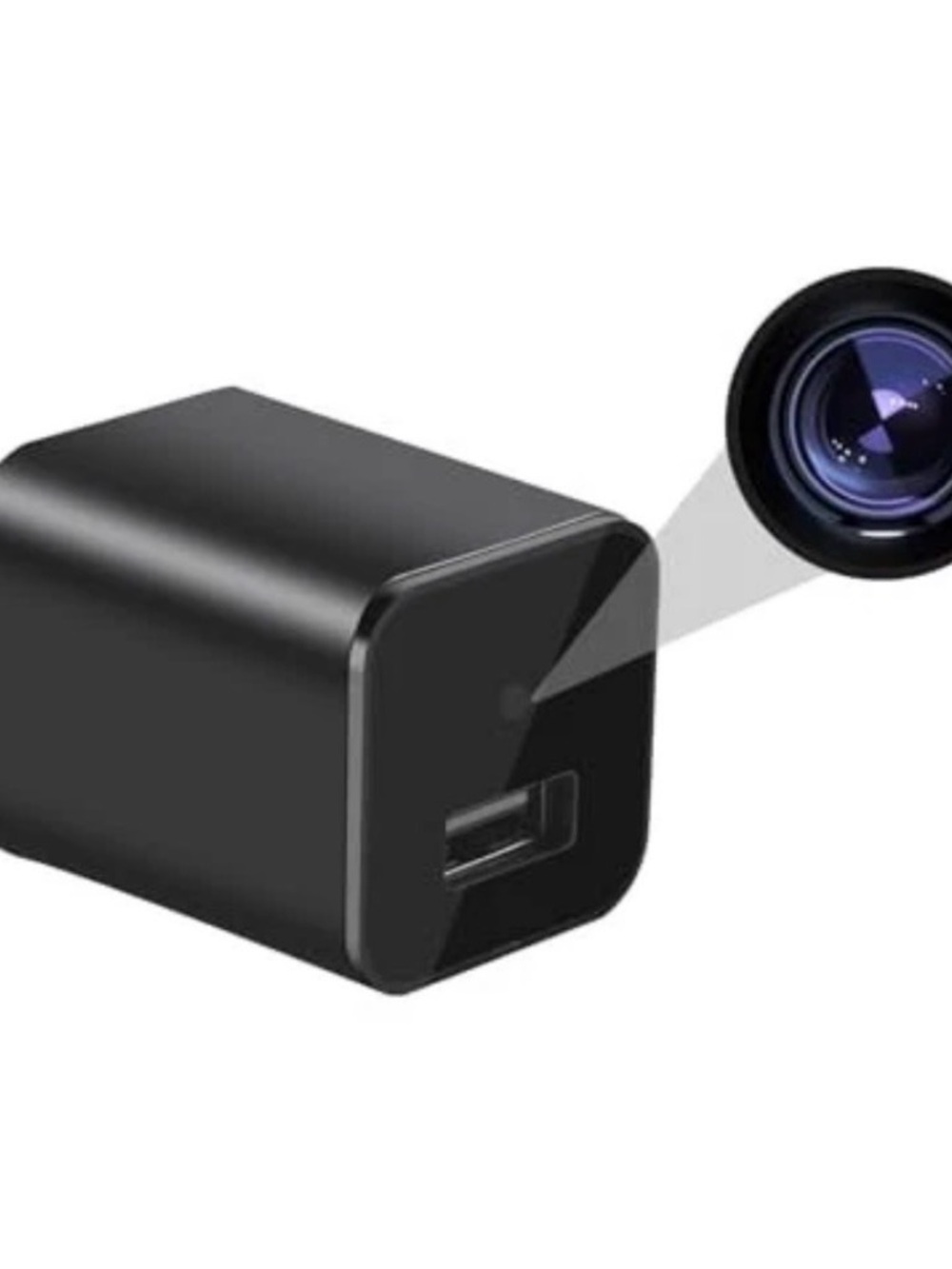 Apple Black USB Charger with Hidden Camera Lens